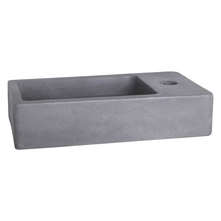 Handenwasser Femke 40x22x11,5cm beton grijs
