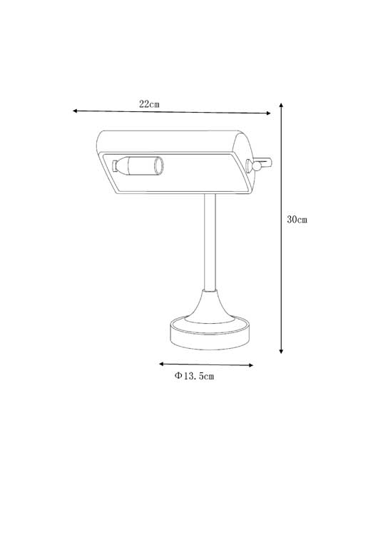 Lucide Banker - Lampe de bureau - E14 - Chrome