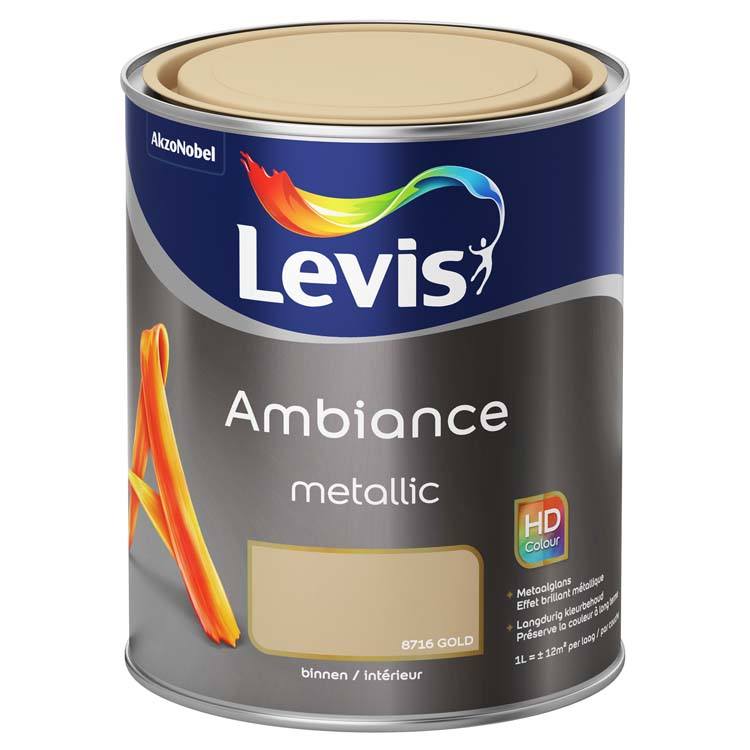 Levis Ambiance Metallic muurverf 1l goud