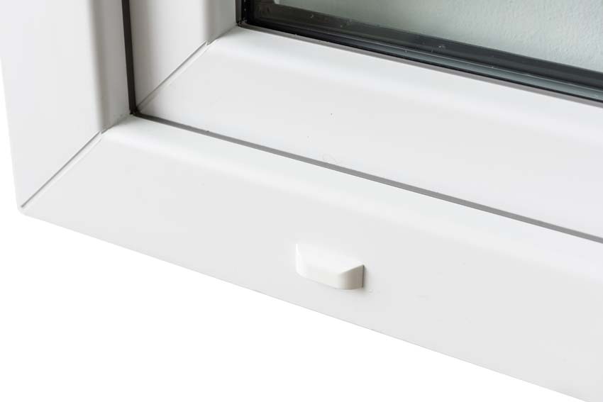 Châssis battant pvc Stabilotec blanc budget verre mat sur mesure