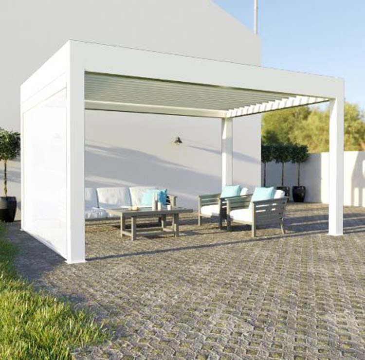 Screen blanc pour pergola Sya B341xH240cm