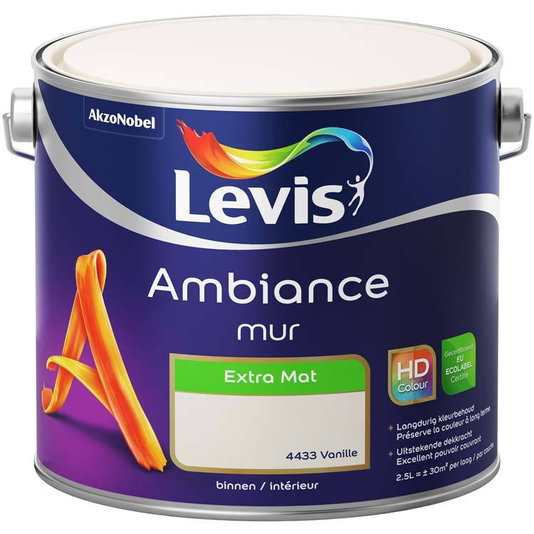 Levis muurverf Ambiance mur extra mat 2.5l vanille