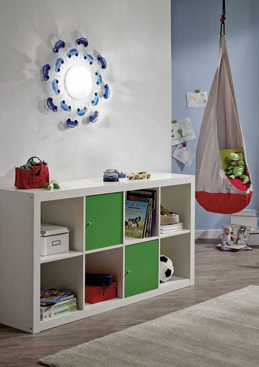 Eglo VIKI 1 -Wandlamp/plafondlamp kinderkamer - E27 -60W - Blauw