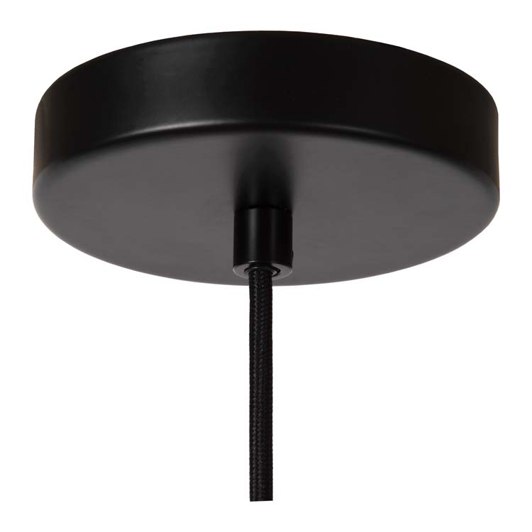 Lucide ELOISE - Hanglamp - Ø 21 cm - 1xE27 - Zwart