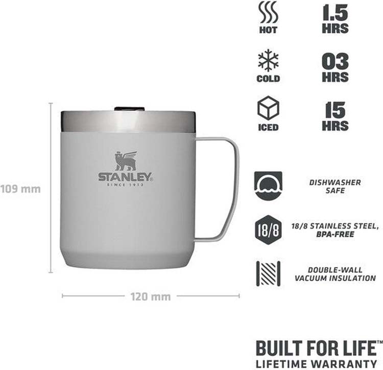 Stanley stay hot camp mug 0.35l ash