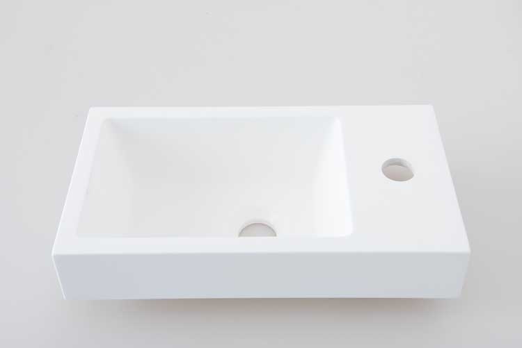 Lavabo Azura 40x22x7cm blanc mat