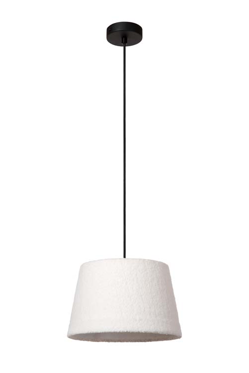 Lucide WOOLLY - Hanglamp - Ø 28 cm - 1xE27 - Beige