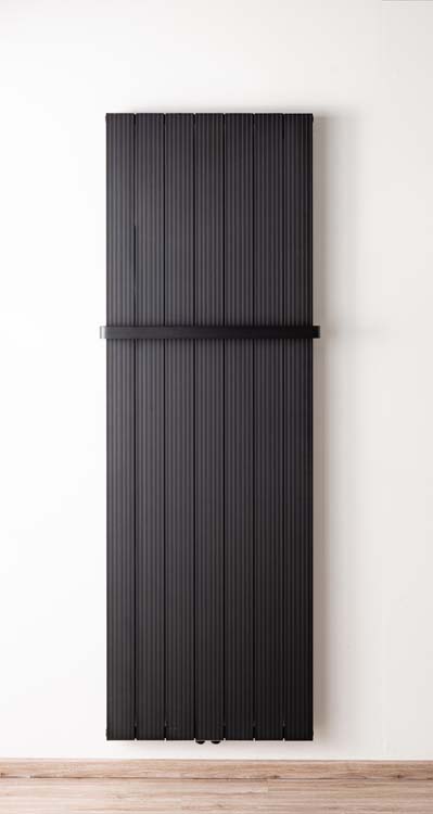 Radiateur Dax alu single noir 200 x 66 cm 2456 wattt