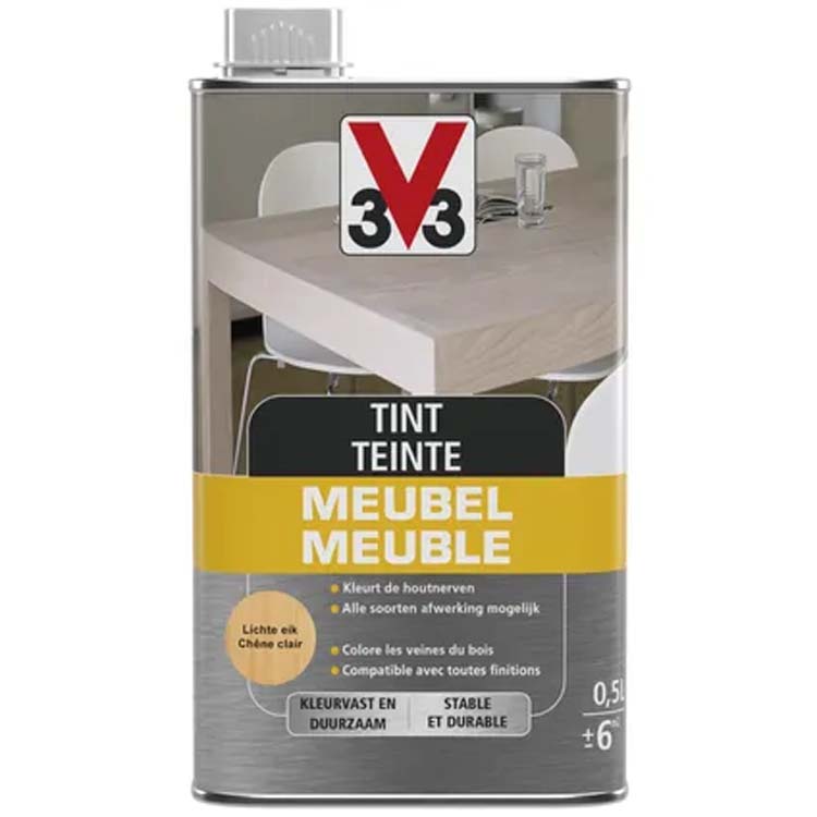 V33 abat-jour meuble déco chêne clair mat 0,5l