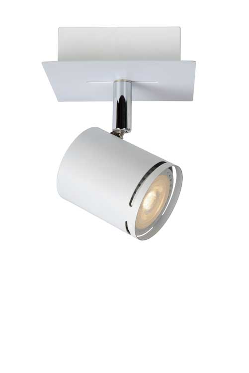 Lucide RILOU - Plafondspot - LED Dimb. - GU10 - 1x5W 3000K - Wit