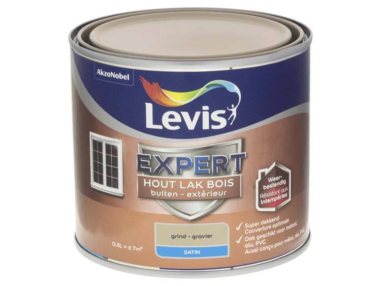 Levis Expert lak buiten zijdeglans 0,5l grind