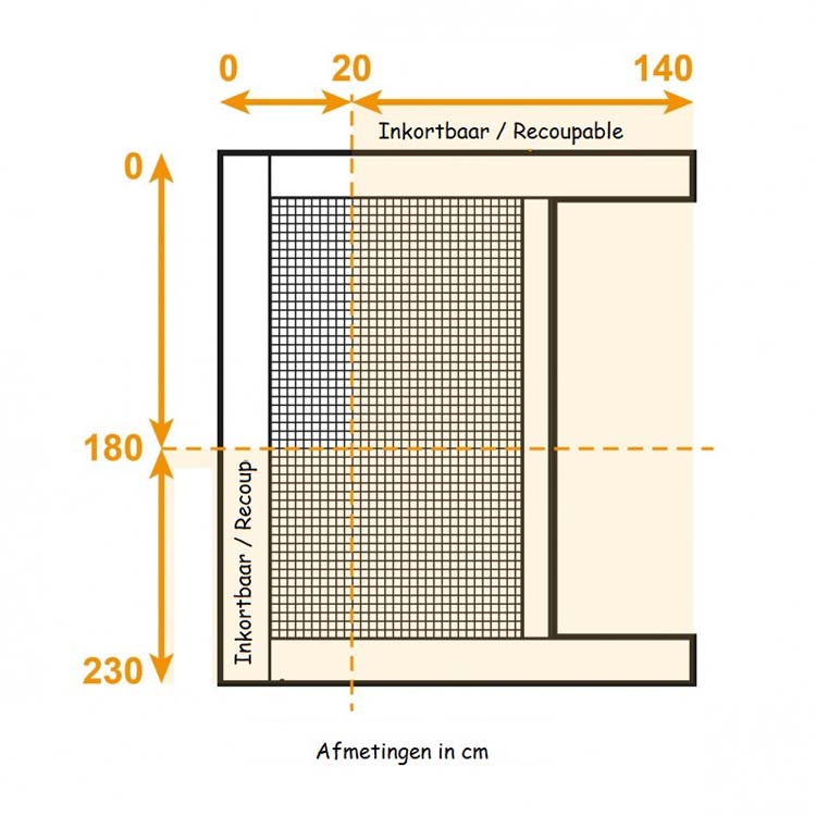 Moustiquaire enroulable latérale antra Fiona L1400 x H 2300 recoup