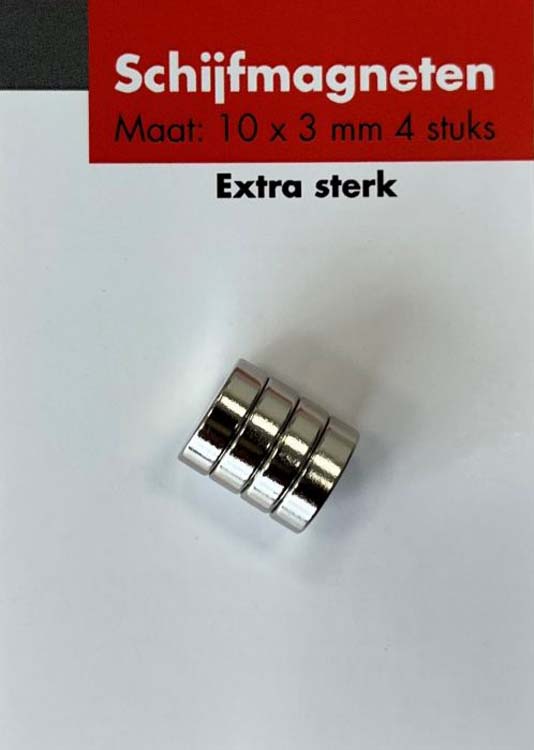 Aimants fort 10x3mm 4 pièces