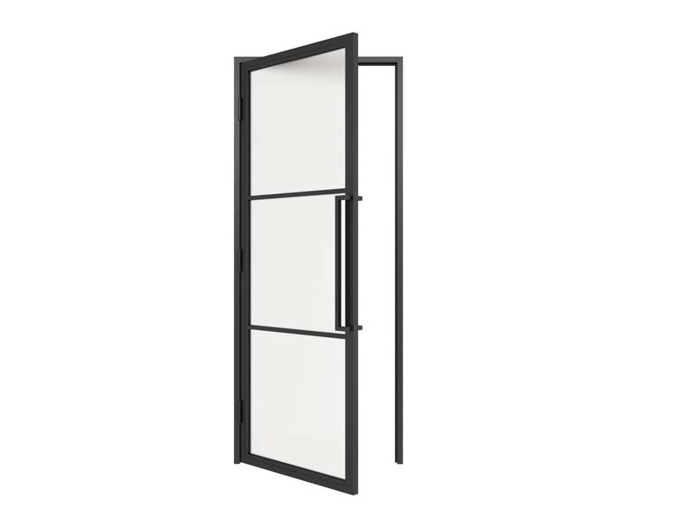 Porte intérieure Fer forgé 4W Tara verre mat 880 x 2040 mm G