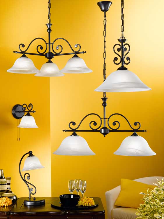 Eglo MURCIA - Hanglamp - E27 - 2X60W - Zwart