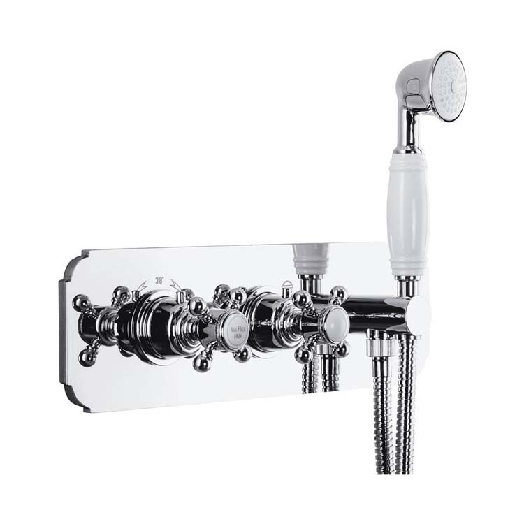 Thermostat de douche Traditional De Luxe Encastré Chrome