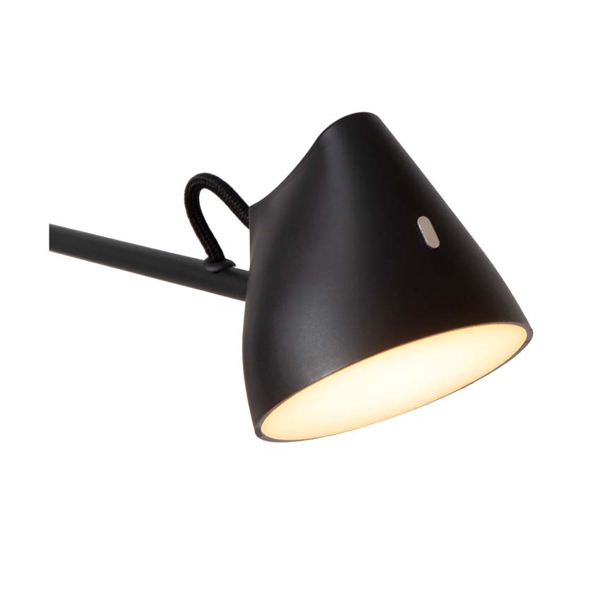 Lucide MILNE - Wandlamp - LED Dimb. - 2x8W 2700K - Zwart