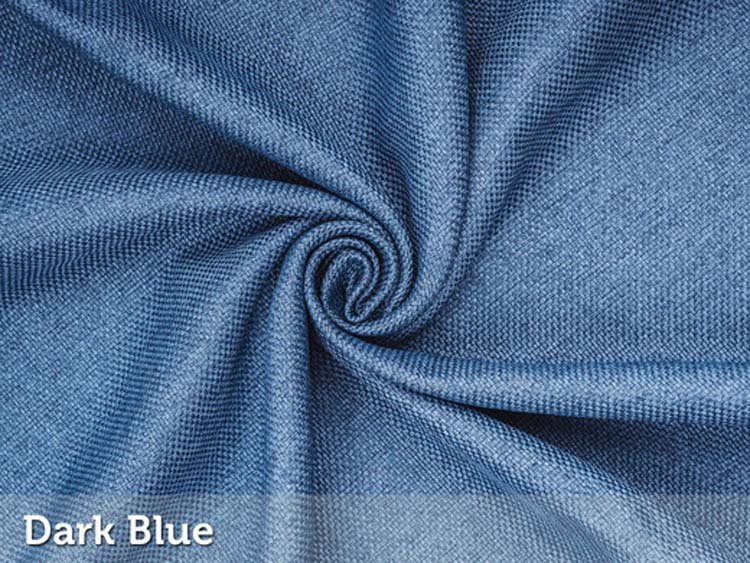 Rideau occultant tissés bleu foncé - anneaux - 3000x2500mm