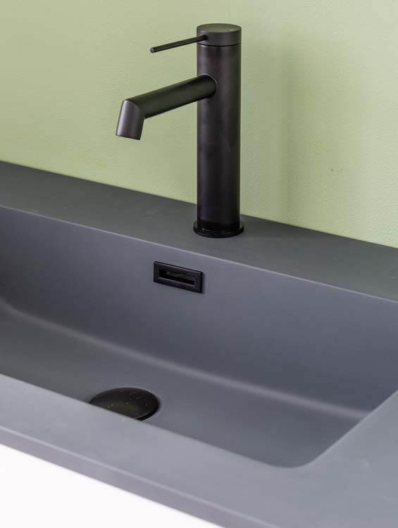 Robinet de lavabo Maddox noir mat