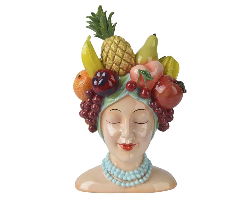 Pot de fleurs Fruity dame mélange de fruits 36cm