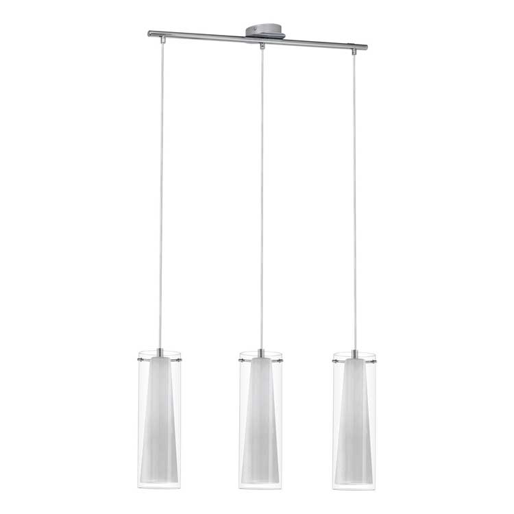 Eglo PINTO - Hanglamp - E27 - 3X60W - Chroom