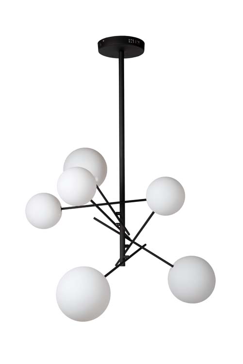 Lucide ALARA - Suspension - Ø 72 cm - LED - G4 - 6x1,5W 2700K - Noir