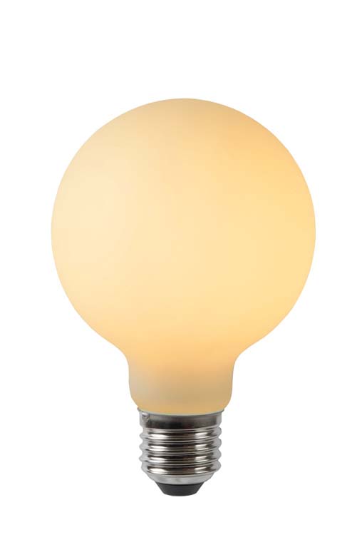 Lucide FILAMENT BULB - Filament lamp - Ø 8 cm - E27 - 1x5W - Opaal