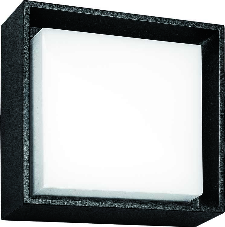 Applique murale noir 10W 3000K IP54 dimmable