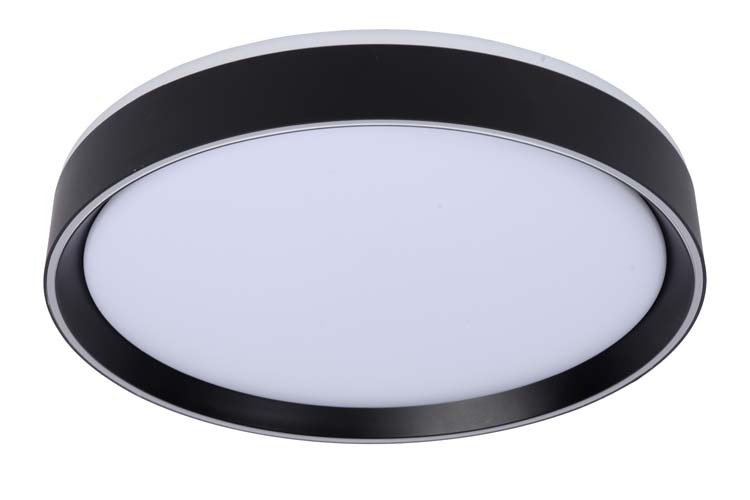 Lucide NURIA - Plafonnier - Ø 40 cm - LED Dim. - 1x24W 2700K - 3 StepDim - Noir