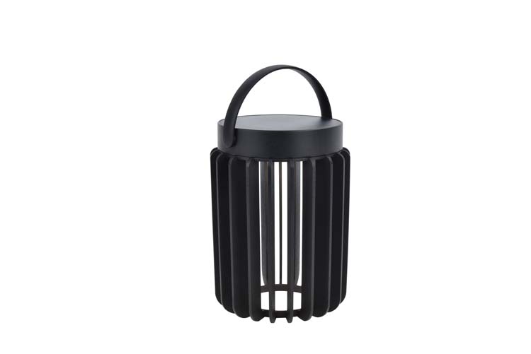 Buitenverlichting draagbare lamp zwart solar 4000K 300 lumen