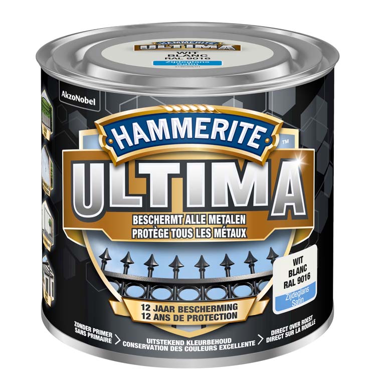 Hammerite ultima wit zijdeglans 250ml