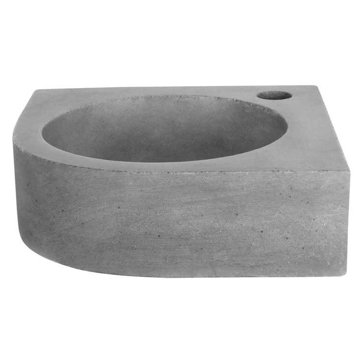 Lave-mains Caro 30x30x10cm béton gris