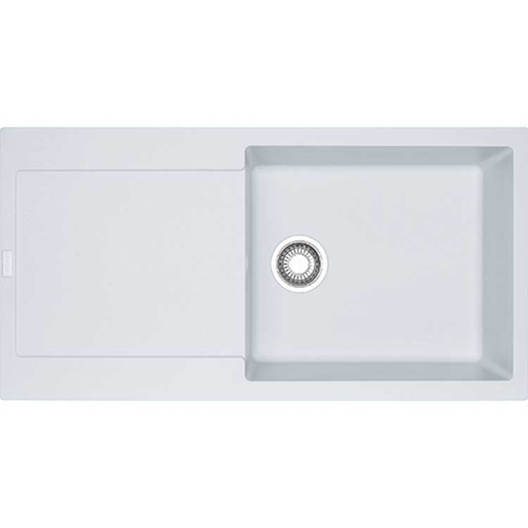 Franke évier à encastrer Maris 970x500mm réversible blanc metalissé