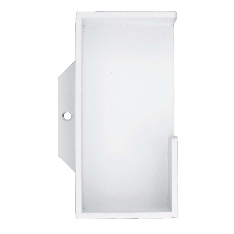 Coquille de porte carré massif 50mm blanc par pièce