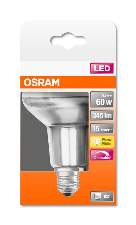 LED lamp superstar r80 E27 5.9W warm wit dimbaar