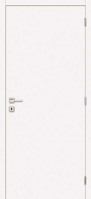 Bloc-porte âme tubulaire L 780mm paladium blanc 201.5 cm