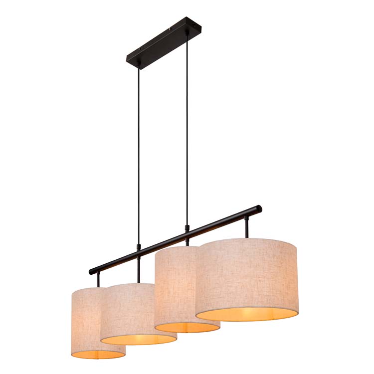 Lucide MAYA - Hanglamp - 4xE27 - Beige