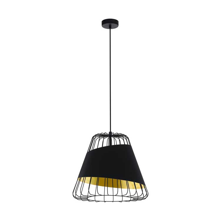 Eglo AUSTELL - Lampe suspendue - E27 - 60W - Noir