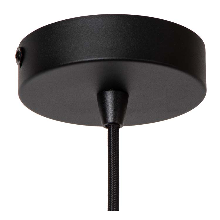 Lucide ROSAS - Hanglamp - Ø 26 cm - 1xE27 - Zwart