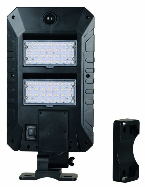 Solar spot Padua met bewegingssensor zwart 1000 lumen