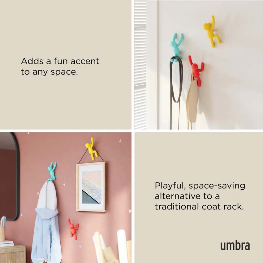 Wandhaken Umbra Buddy set 3-delig multicolor