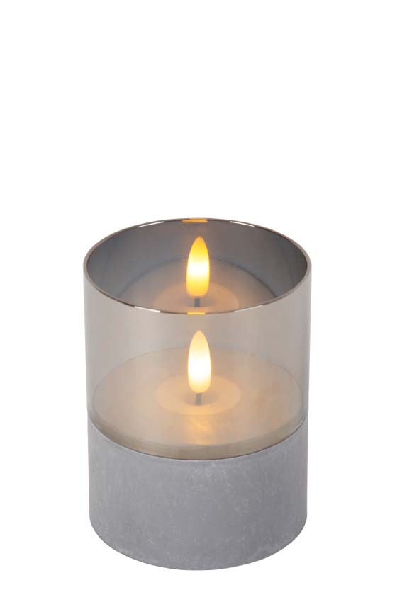 Lucide VELAS - Tafellamp - Batterijen - Ø 8 cm - LED - 3x0,2W 2700K - Fumé - Set van 3