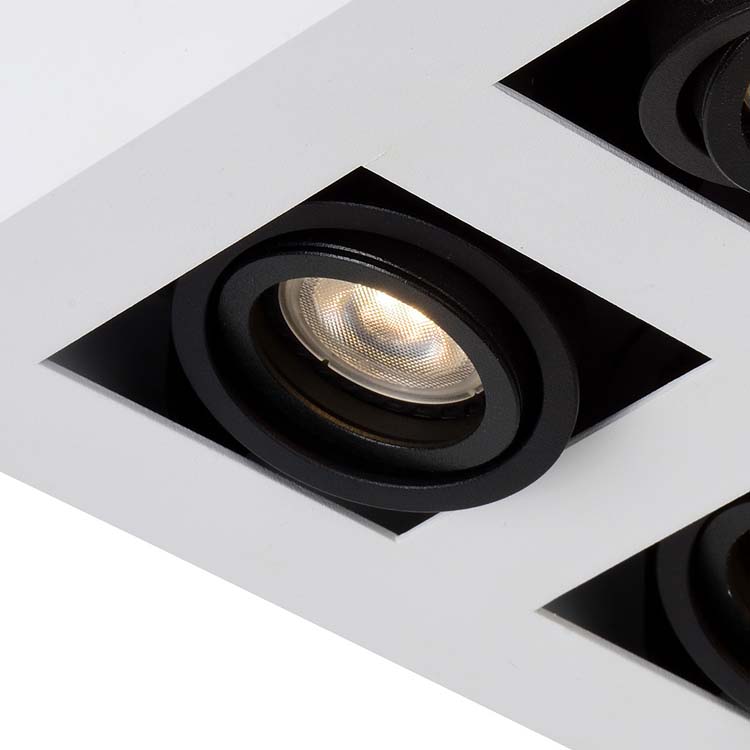 XIRAX - Plafondspot - LED Dim to warm - GU10 - 4x5W 2200K/3000K - Wit