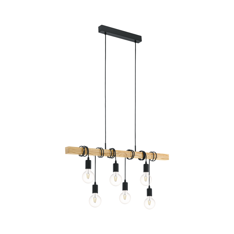 Hanglamp houten balk