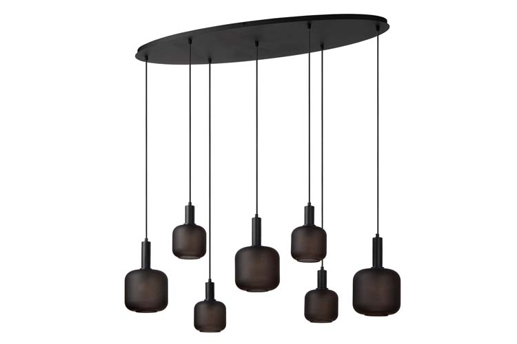 Lucide ELOISE - Suspension - 7xE27 - Noir