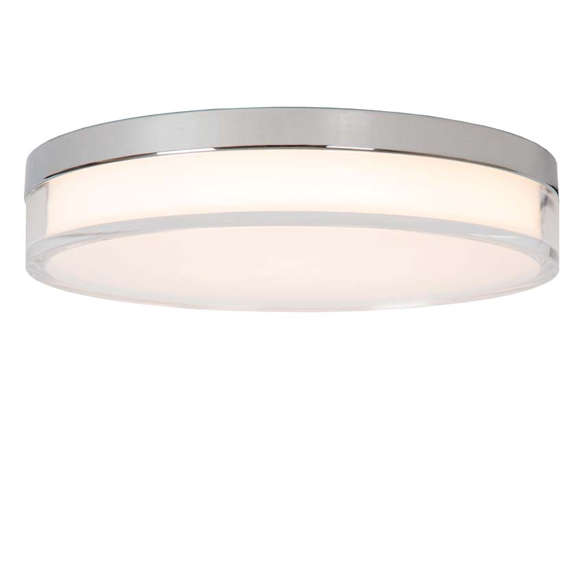 Lucide PLANO - Plafonnier Intérieur/Extérieur - Ø 28 cm - LED Dim. - CCT - 1x16W 2700K/4000K - IP44 - Opalin