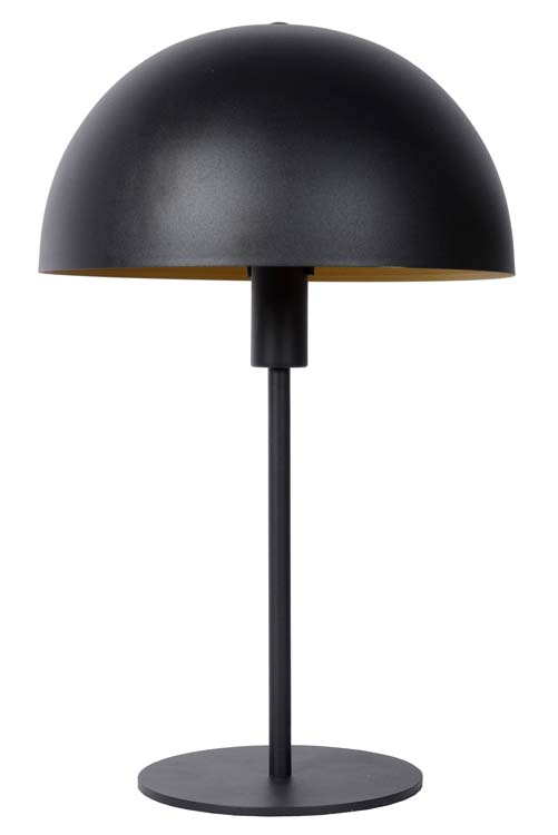 Lampe de table - Ø 25 cm - 1xE14 - Noir