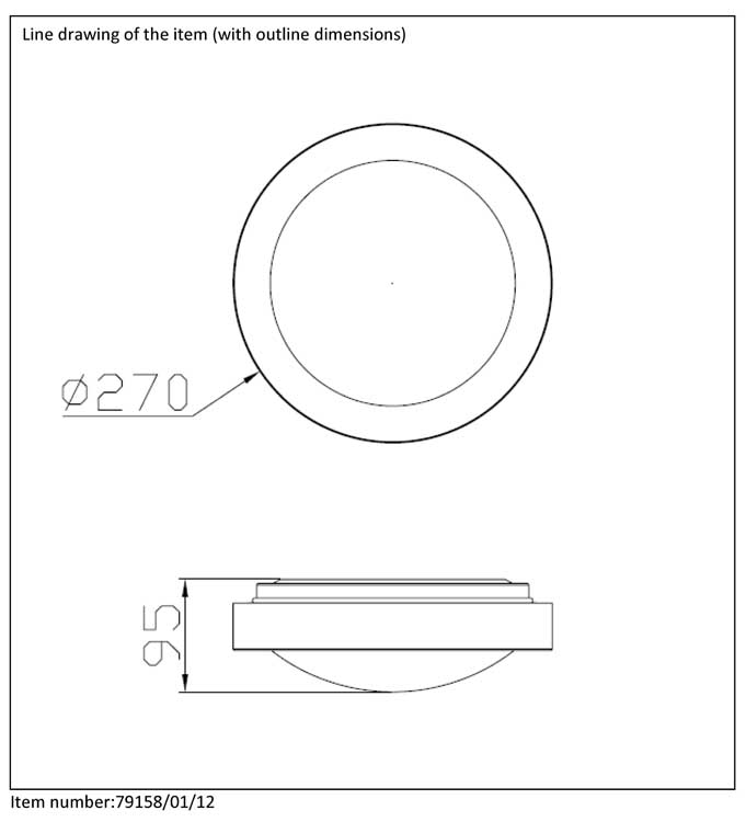 Lucide FRESH - Plafonnière Badkamer - Ø 27 cm - E27 - IP44 - Mat chroom