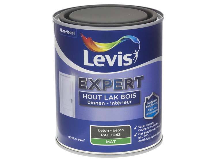 Levis Expert laque bois intérieur mat 0,75l béton