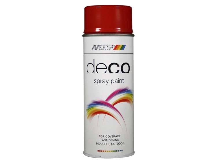 Motip Deco laque en spray brillant 0,4l rouge feu